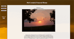 Desktop Screenshot of mccormickfuneralhome.net